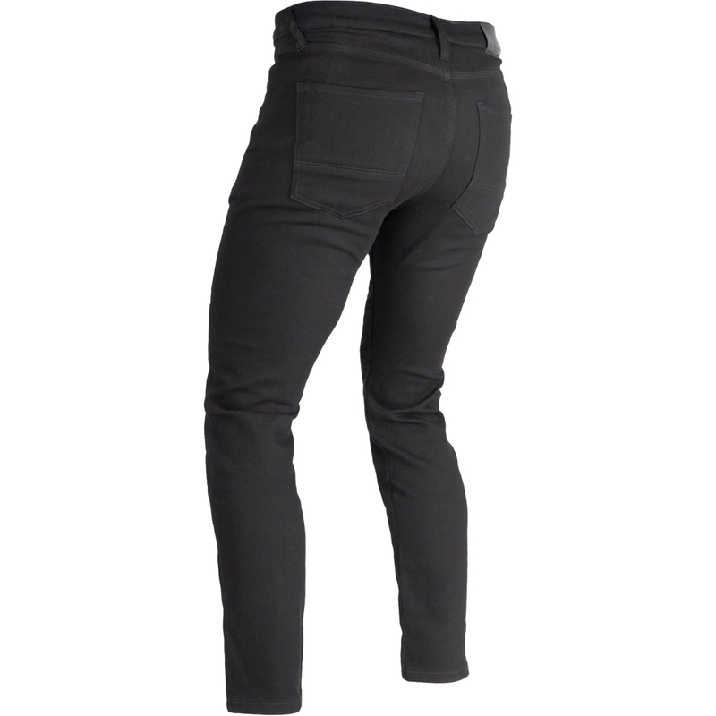 OXFORD ORIGINAL APPROVED SUPER STRETCH JEANS AA SLIM FIT cropped motorjeans zwart