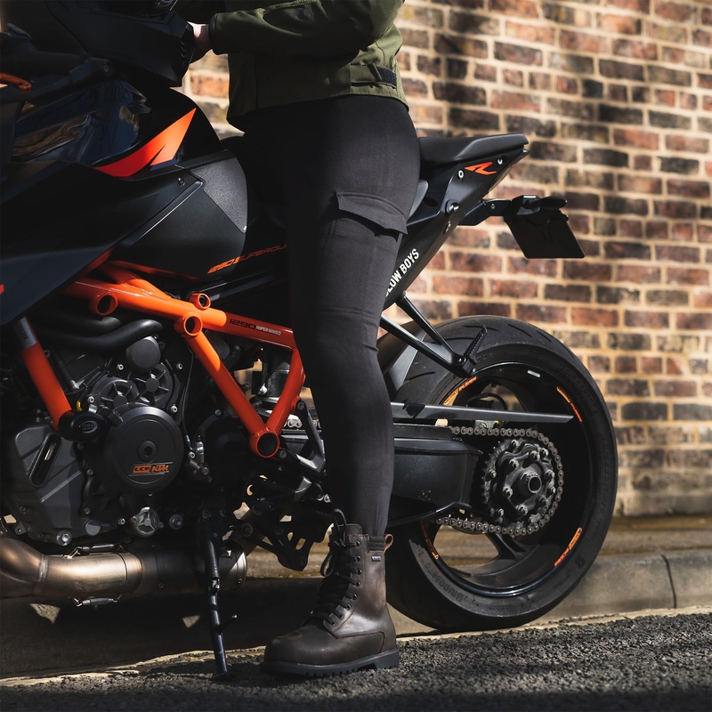 Dames motorlegging met aramide voering Oxford Super Cargo zwart