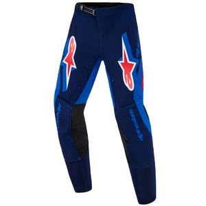Alpinestars Supertech Vista Kids Motocrossbroek Donkerblauw-Koraal-Kobalt
