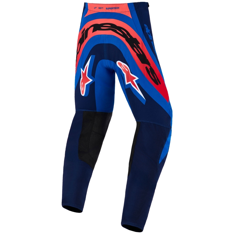 Alpinestars Supertech Vista Kids Motocrossbroek Donkerblauw-Koraal-Kobalt