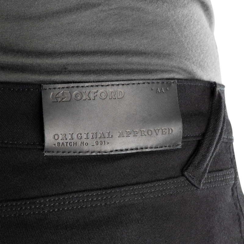 Dames motorjeans OXFORD ORIGINAL APPROVED SUPER STRETCH JEANS AA SLIM FIT zwart