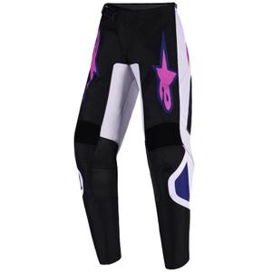 Alpinestars Fluid Grid Kids Motocrossbroek Zwart-Lichtgrijs-Paars