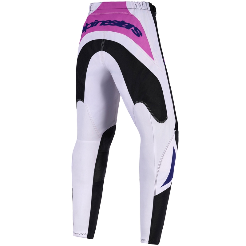 Alpinestars Fluid Grid Kids Motocrossbroek Zwart-Lichtgrijs-Paars