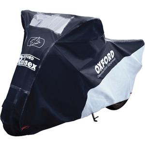 Oxford Rainex motorhoes zwart-zilver