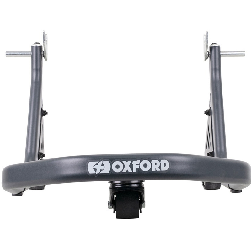 Oxford Zero-G rocker motorfiets achterstandaard met extra wiel, zwart