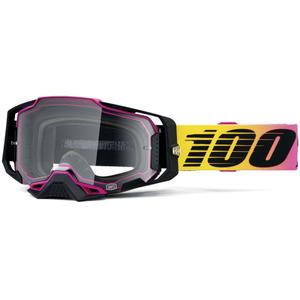 Motorcrossbril 100% ARMEGA 91 met helder plexiglas