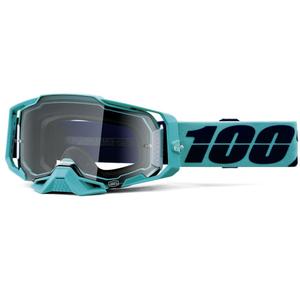 Motorcrossbril 100% ARMEGA Estrel met helder plexiglas