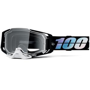 Motorcrossbril 100% ARMEGA Krisp met helder plexiglas