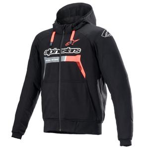 Alpinestars Chrome Ignition hoodie zwart-rood fluo-grijs-wit