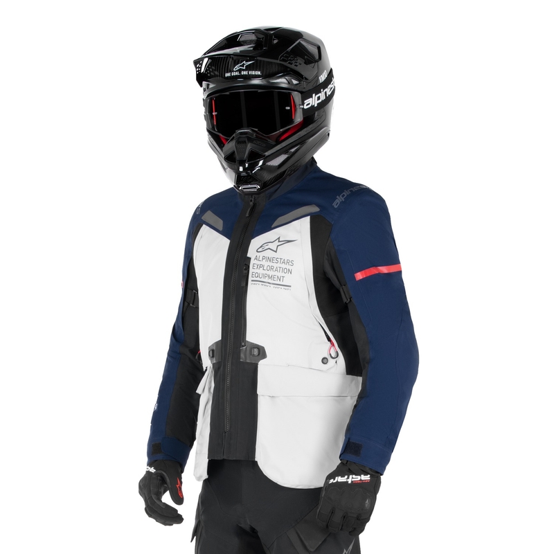 Alpinestars ST-7 Gore-Tex jack lichtgrijs-blauw-zwart