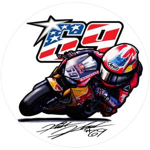 Nicky Hayden ART-sticker