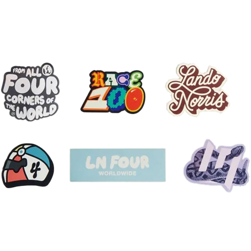 Lando Norris LN4 kleine stickerset