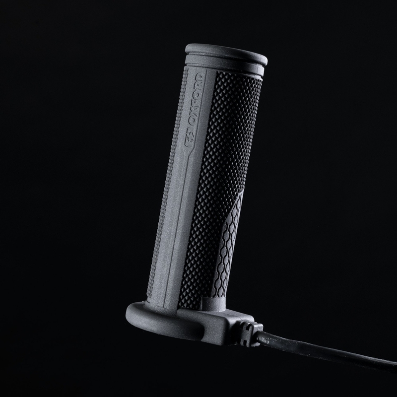 Oxford Hotgrips PRO Touring verwarmde handvatten met geïntegreerde bedieningselementen in het handvat