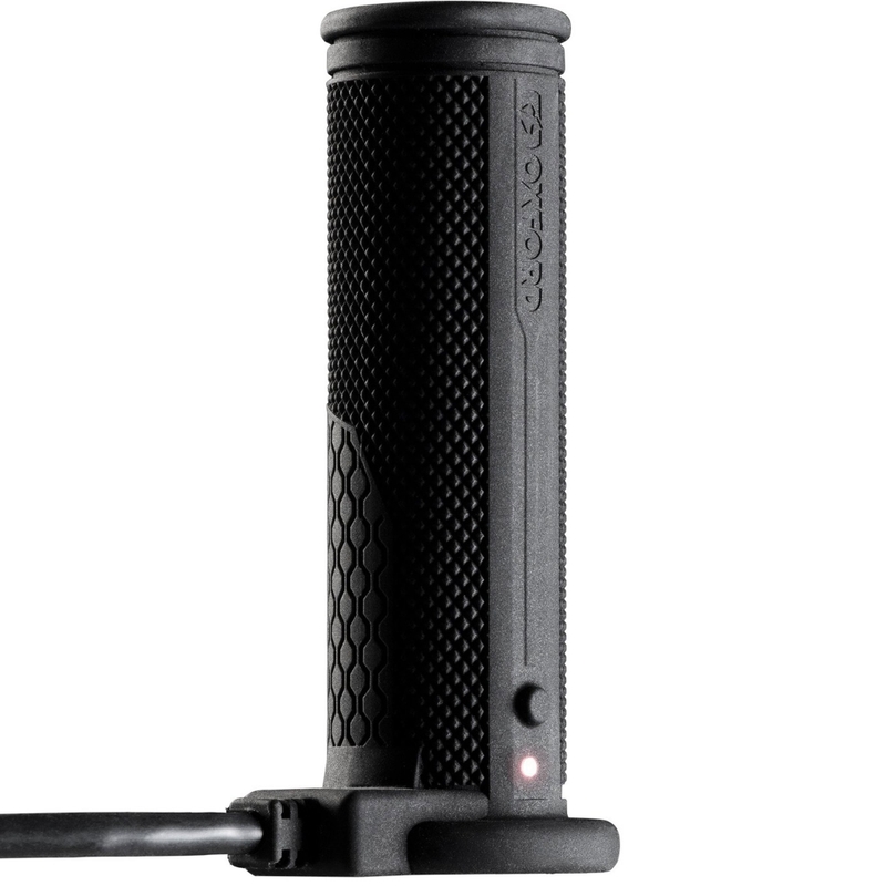 Oxford Hotgrips PRO Touring verwarmde handvatten met geïntegreerde bedieningselementen in het handvat