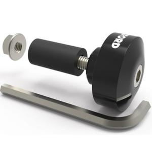 Oxford Bar Ends 1 stuurgewichten met reductie zwart 1 paar