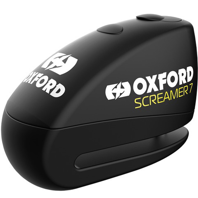Oxford Screamer 7 schijfremslot met geïntegreerd alarm zwart-zwart