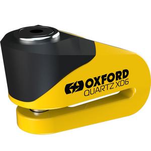 Oxford Quartz XD6 schijfremslot geel-zwart
