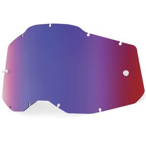 Q-TECH Racecraft 2/Accuri 2/Strata 2 vizierspiegel blauw-rood (Anti-condens)