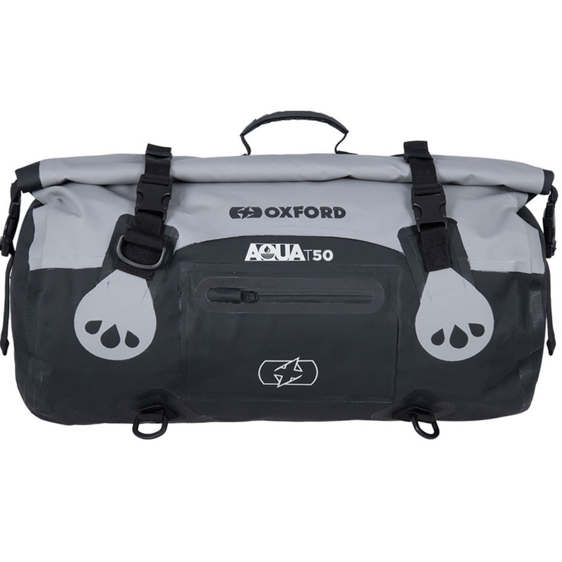Oxford Aqua T-50 Roll Bag 50 l waterdichte tas zwart-grijs