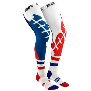Kniekousen 100% - USA REV wit-blauw-rood