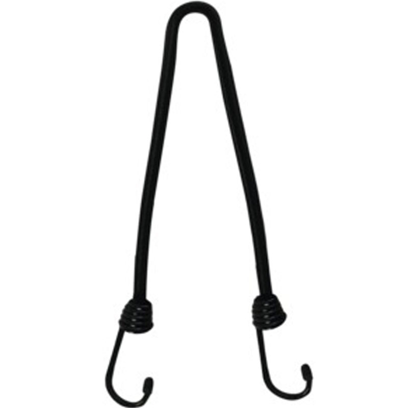 Oxford Spider band 600/10 mm met draadhaak uiteinden, zwart