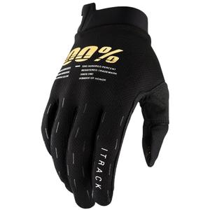 Motocross handschoenen 100% - USA ITRACK zwart-goud