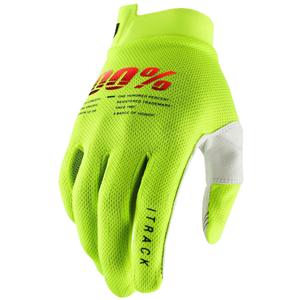 Motocross handschoenen 100% - USA ITRACK fluo groen