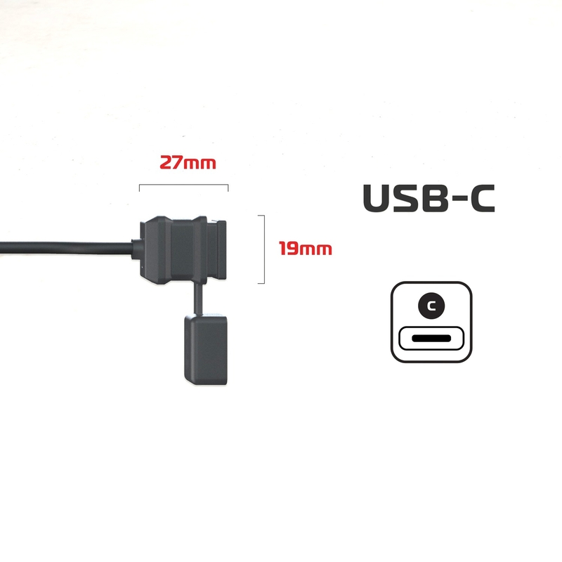 Oxford USB-C 5V/3A oplaadaansluiting