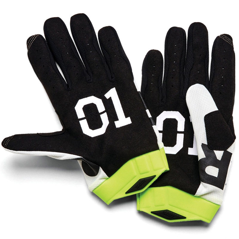Motocross handschoenen 100% - USA ITRACK RACR wit