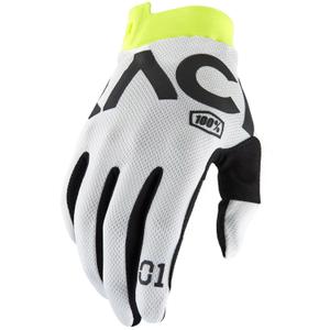 Motocross handschoenen 100% - USA ITRACK RACR wit