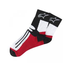 Alpinestars Racing Road Sokken Kort Zwart, Wit en Rood