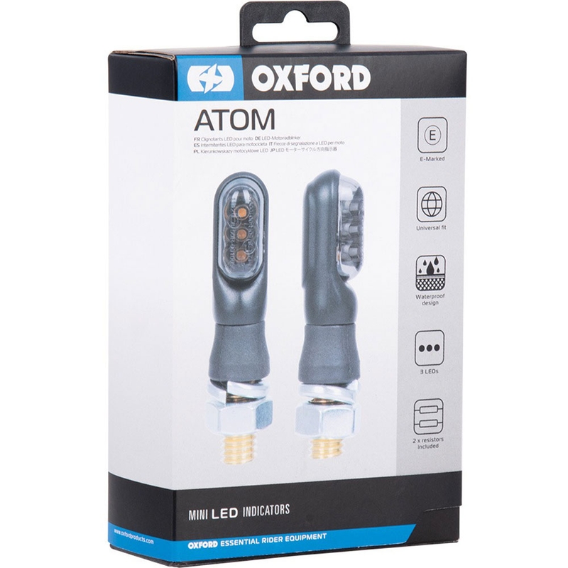 Oxford LED Atom mini richtingaanwijzers inclusief weerstanden