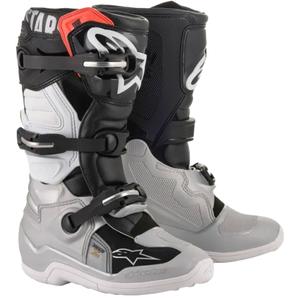 Alpinestars TECH 7 S kindercrosslaarzen zwart-zilver-wit-goud