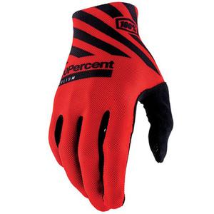 Motocross handschoenen 100% Celium rood-zwart