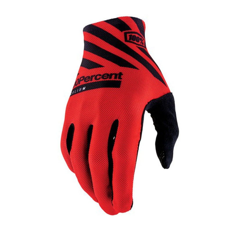 Motocross handschoenen 100% Celium rood-zwart