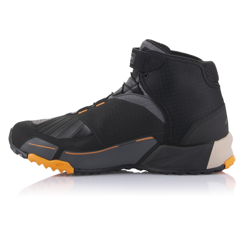 Alpinestars CR-X Drystar motorlaarzen zwart-bruin-oranje