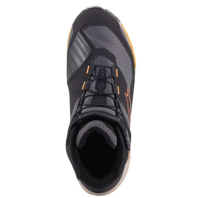 Alpinestars CR-X Drystar motorlaarzen zwart-bruin-oranje