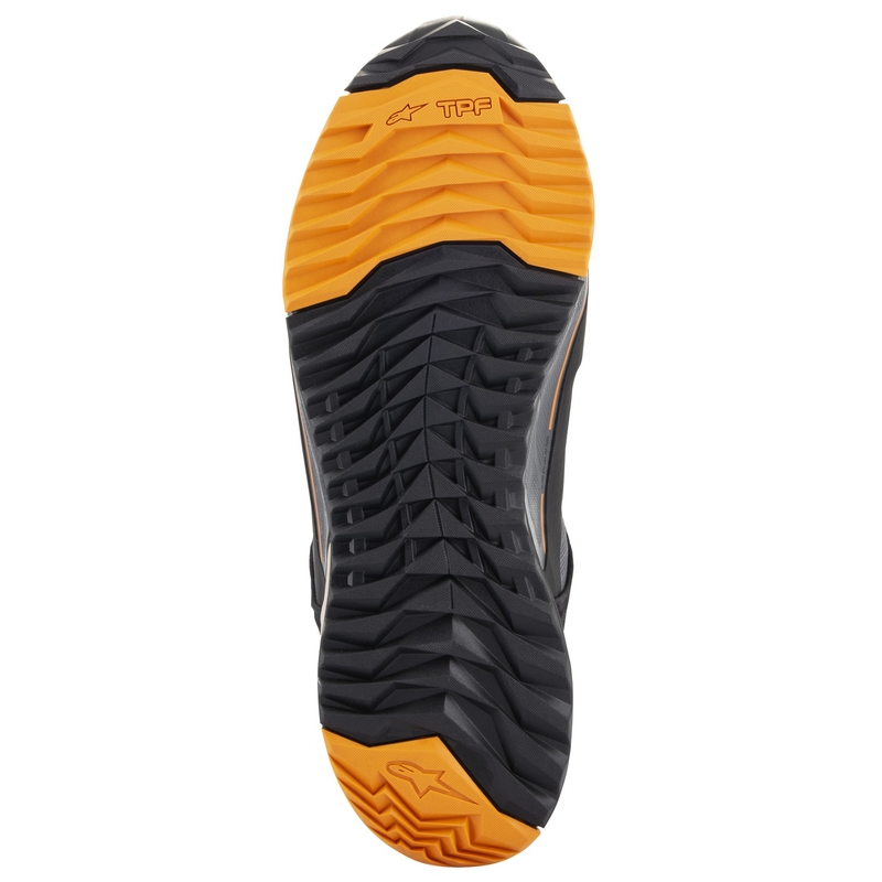 Alpinestars CR-X Drystar motorlaarzen zwart-bruin-oranje