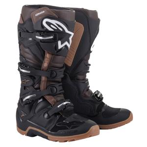 Alpinestars Tech 7 Enduro Motorlaarzen Zwart-Donkerbruin