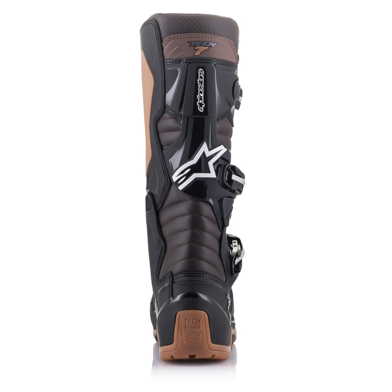 Alpinestars Tech 7 Enduro Motorlaarzen Zwart-Donkerbruin