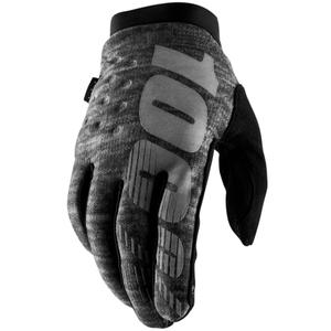 Motocross handschoenen 100% - USA BRISKER grijs