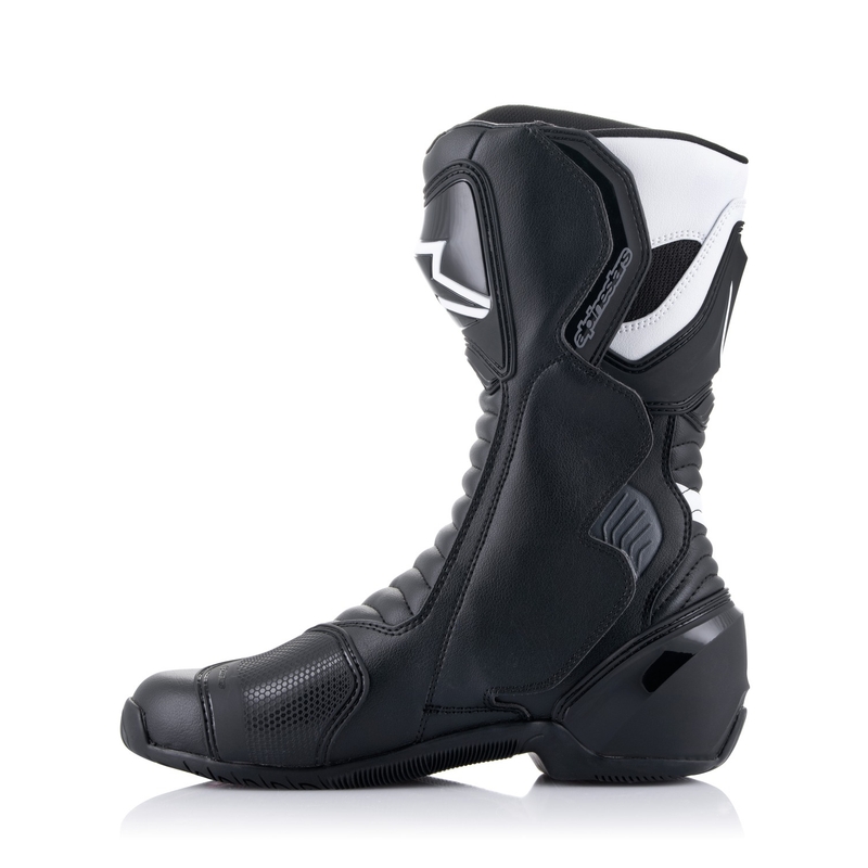 Alpinestars S-MX 6 motorlaarzen zwart-wit-grijs-rood