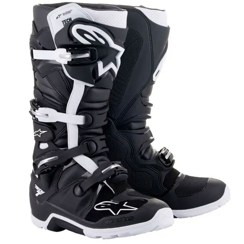 Alpinestars Tech 7 Enduro Drystar Motorlaarzen Zwart-Wit