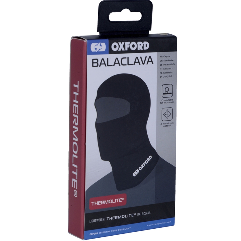 Motorkap Oxford Balaclava Thermolite® zwart