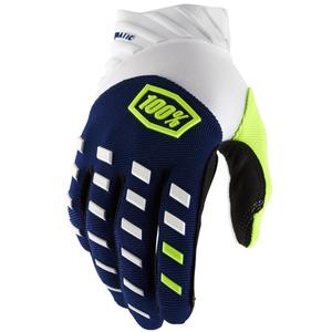 Motocross handschoenen 100% - USA AIRMATIC blauw-wit