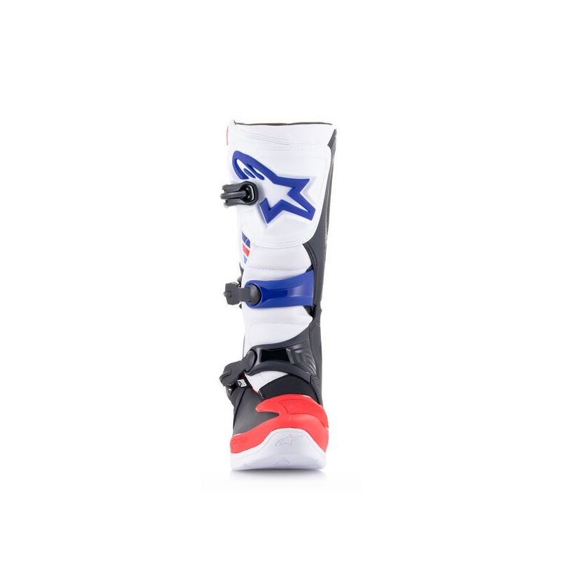 Alpinestars TECH 3 crosslaarzen wit-zwart-blauw-rood