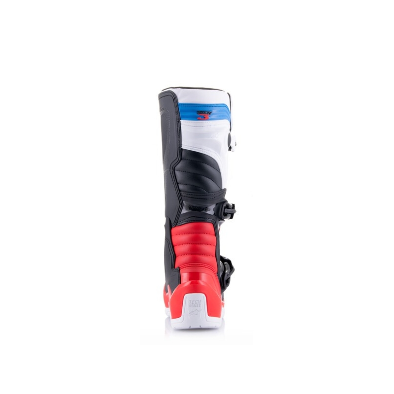 Alpinestars TECH 3 crosslaarzen wit-zwart-blauw-rood