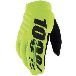 Motocross handschoenen 100% - USA BRISKER geel-zwart
