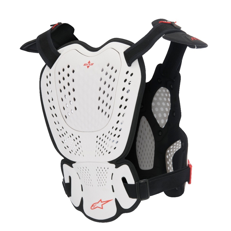 Alpinestars A-1 Roost Guard CE2 bodyprotector wit-zwart-rood