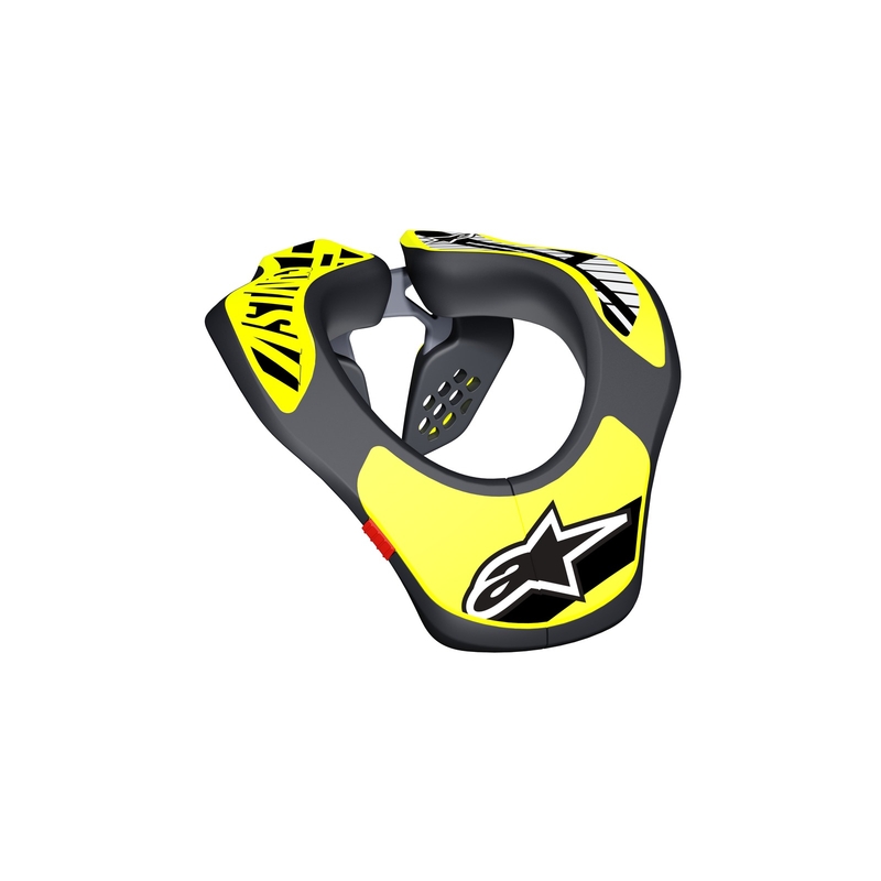 Alpinestars Neksteun Jeugd kindernekbeschermer, fluo geel/zwart